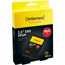 Intenso SSD High 960 GB, 2.5 pulgadas, Serial ATA III (SATA III) TLC - Velocidad de Lectura 520 MB/s, Escritura 480 MB/s