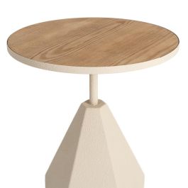 Mesita Crema Metal 45 X 45 X 56 cm