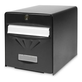Burg Wachter Buzón de Correo Negro de Acero Galvanizado, con Puerta Trasera de Vidrio y Bisagras Inoxidables. Resistente a Corrosión y Abrasión. Burg Wachter Buzón de Correo Negro de Acero Galvanizado, con Puerta Trasera de Vidrio y Bisagras Inoxidables. Resistente a Corrosión y Abrasión.