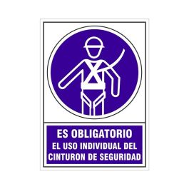DUVER 613 Señal Plástico 295x210 mm Obligatorio Uso Cinturón Seguridad Individual Precio: 6.50000021. SKU: B13ACVM89L