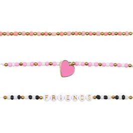 The Concept Factory Kit Pulsera Diy - Modelos Surtidos (Rosa, Azul, Blanco-Negro), Para Mayores de 6 Años