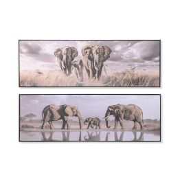 Cuadro Colonial DKD Home Decor Beige Gris 4 x 50 x 150 cm (2 Unidades) Cuadro Colonial DKD Home Decor Beige Gris 4 x 50 x 150 cm (2 Unidades)