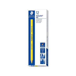 Staedtler Textsurfer Dry Lápices Fluorescentes Triangular Amarillo Caja de 12 Unidades