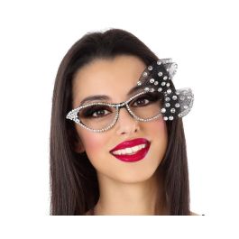 Gafas Estilo Con Lazo Negro - Complemento perfecto para disfraces retro y fiestas temáticas Precio: 1.88999943. SKU: S1130947