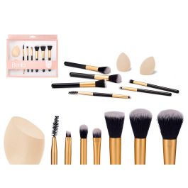 Berilo Set 6 Brochas y 2 Esponjas de Maquillaje de Plástico y Nylon con Acabado Mate Colores Surtidos (12 Unidades) Precio: 59.69000059. SKU: B1F7D6S2AL
