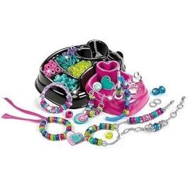 Clementoni Crazy Chic - Pulseras Multicolores para Niñas - Kit de Creación de Joyas DIY con Perlas - Juego Creativo Infantil +7 Años