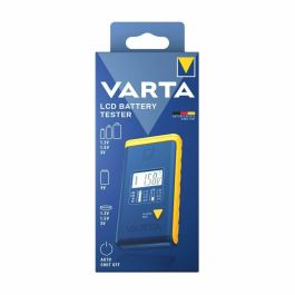 Varta Comprobador de pilas LCD 893101111, para pilas redondas y de botón, compatible con alcalino, litio, zinc carbono y NiMH, con apagado automático