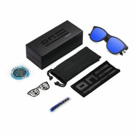 Hawkers ONE CARBONO Gafas de Sol Polarizadas para Adultos, Montura Negra Fibra Carbono, Lentes Azules (#sky one) UV400
