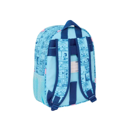 Mochila Escolar Snoopy Love Azul claro 26 x 34 x 11 cm
