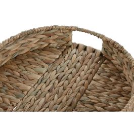 Bandeja Tropical DKD Home Decor Natural 40 x 9 x 40 cm Set de 2 Bandeja Tropical DKD Home Decor Natural 40 x 9 x 40 cm Set de 2