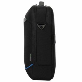Targus Maletín Coastline EcoSmart para Portátil de 15-16", Negro, Fabricado con Plástico Reciclado del Océano y Protección SafePort