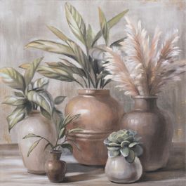 Cuadro Cottage DKD Home Decor Marron Gris 3.7 x 80 x 80 cm (2 Unidades) Cuadro Cottage DKD Home Decor Marron Gris 3.7 x 80 x 80 cm (2 Unidades)