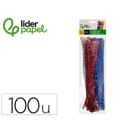 Liderpapel Limpiapipas de chenilla 30 cm colores brillantes surtidos bolsa de 100 unidades Precio: 3.78999951. SKU: B126NH4V9S