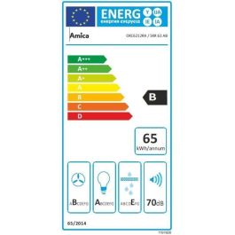 Amica OKC6212RA Campana Extractora de Pared Decorativa Retro Negra - 76/104 x 60 x 50 cm