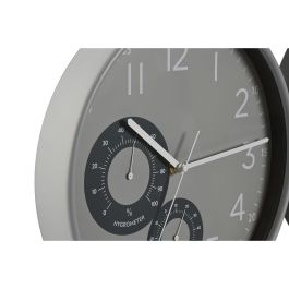 Reloj Pared Loft DKD Home Decor Negro Gris 4.7 x 30 x 30 cm (2 Unidades)