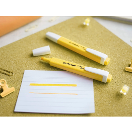 Stabilo Swing Cool Marcador Fluorescente Pastel Amarillo Caja 10 Ud