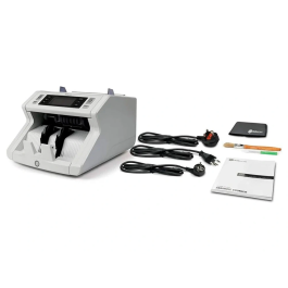 Safescan 2265 Contadora de Valor de Billetes Euro y Libras, Cuenta 1.200 Billetes/minuto, Verifica 5 Características de Seguridad