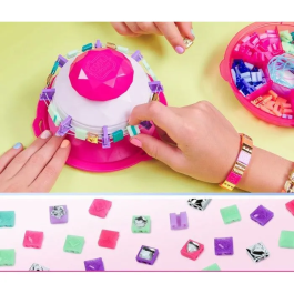Spin Master AAAAO48935 Máquina de pulseras estilo Pop Strass y Glitter - Crea tus propias pulseras de moda