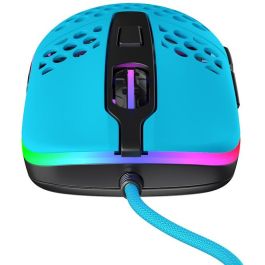 Cherry MSM M42 RGB - Ratón Gaming con Cable, Azul