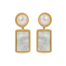 Pendientes Mujer Majorica 17788.01.1.E00.906.1 Dorado Blanco Precio: 251.68999944. SKU: B15TBHK8YT