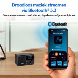 Medion AAAPC79485 Mini Radio Digital DAB/FM Portátil - Mono 2W RMS - Negro