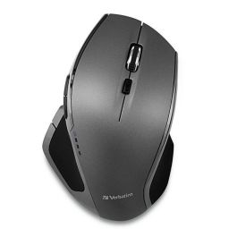 Verbatim Ratón Inalámbrico 8 Botones Deluxe LED Azul Multi-Superficie 800/1300/1600 DPI 2.4GHz Nano USB Ergonómico
