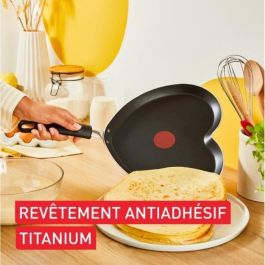 Sartén para crepes Tefal Heart  25 cm  revestimiento antiadherente  Tecnología Thermo-Spot  Edición limitada