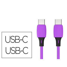 Q-connect Cable USB-C a USB-C PVC Longitud 2m Morado Precio: 4.8884. SKU: B17Q5BQCAW