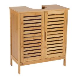 Andrea House Armario bajo para lavabo de bambú 60 x 30 x 62 cm, color bambú Precio: 98.50000039. SKU: B1E3E9PVQM