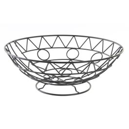 DKD Home Decor Frutero de Metal Negro Estilo Cottage Geométrico 28 x 10 x 28 cm Precio: 7.49999987. SKU: S3037243