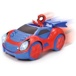 Smoby Coche Radio Control Spidey Web Crawler | Vehículo Spider-Man Teledirigido Escala 1:24 | 17 cm con Movimiento Adelante y Marcha Atrás en Curva