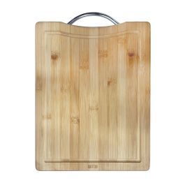 Quttin Tabla de Cortar de Bambú con Asa 32.5 x 25 x 1.7 cm (8 Unidades)