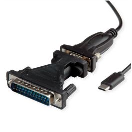 VALUE USB - Seriell Konverter-Kabel Typ C - RS232 schwarz 1,8m