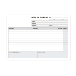 Liderpapel T129 Talonario Entregas Cuarto Apaisado Original 210 x 144 mm