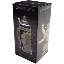 Sd Toys Jarra de Cerámica con Relieve Juego de Tronos, Tapa 3D, Estilo Alemán, Capacidad 600ml