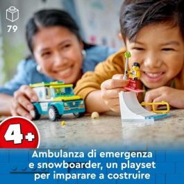 Ambulancia Emergencias Y Chico Snowboard Lego City 60403