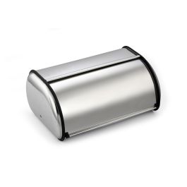 Quttin Panera de Metal con Tapa - 43.5 x 27.5 x 18 cm - Ideal para Almacenamiento de Pan en Cocina (4 Unidades)