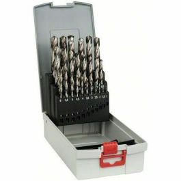 Bosch Surtido ProBox de Brocas para Metal HSS-G Rectificadas, 25 Piezas, Rango de Diámetros 1-13 mm, Angulo de 135°, Norma DIN 338 Precio: 83.49999944. SKU: B1288LZFDB