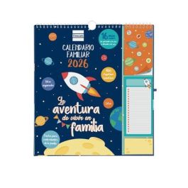 Finocam Calendario De Pared Plus 16 Meses 215x325 mm Familiar 2025-2026 con Espiral, Pegatinas y Notas Precio: 8.49999953. SKU: B155PA5MHA