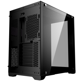 Phoenix technologies Zephyr Torre PC Case, Caja Ordenador Gaming Cubo con Panel Cristal Templado, Soporte GPUs hasta 380mm y Refrigeración Líquida