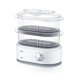 Braun FS5100WH Identity Collection Vaporera - Blanco - 850W - Capacidad 3.1L - Vaporizador de Arroz 2L