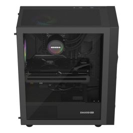 GENESIS NLG-2321 Kit de Refrigeración Líquida para Ordenador, Carcasa PC, Negro, 3 Ventiladores, Iluminación LED RGB