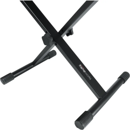 FRAMEWORKS Banqueta Estándar Para Teclado Negro Con Asiento Deluxe