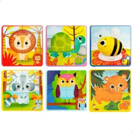 Puzzle Infantil Lisciani Giochi 16 x 0,1 x 16 cm Táctil 24 Piezas 4 Piezas (6 Unidades)