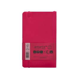 Antartik Cuaderno A6 Tapa Blanda Cuadriculado Burdeos 100 Hojas 80gr FSC