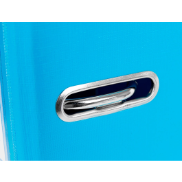 Liderpapel Archivador de palanca Documenta A4 forrado PVC con rado lomo 75 mm celeste compresor metálico