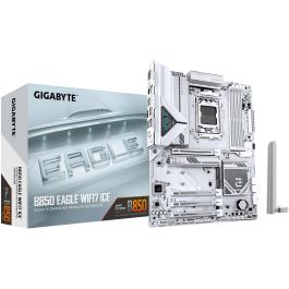 Gigabyte B850 EAGLE WIFI7 ICE Placa Base para AMD Ryzen Serie 9000, Wi-Fi 7, DDR5 8200 MHz (O.C.), M.2 PCIe 5.0, ATX