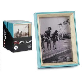 Giftdecor Portafotos Madera 13x18 cm Azul y Natural MDF con Marco (Set de 24) Precio: 43.68999998. SKU: S3610412