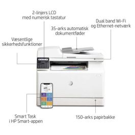 HP M183fw Color LaserJet Pro MFP Impresora Láser Multifunción: Impresión, Escáner, Copia, Fax. WiFi y HP Smart App HP M183fw Color LaserJet Pro MFP Impresora Láser Multifunción: Impresión, Escáner, Copia, Fax. WiFi y HP Smart App