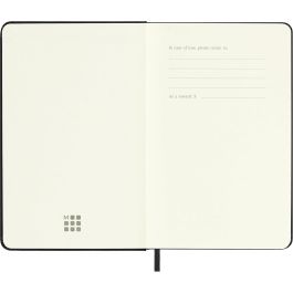 Moleskine DHB12DC2Y26 Agenda Diaria 2026, 12 Meses, Tapa Dura Negra, 9x14 cm (A6), Cierre Goma Elástica